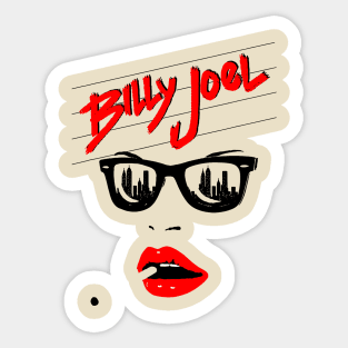 Billy Joel face Sticker